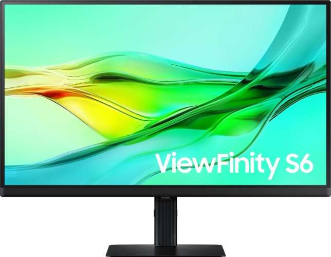 27" Монитор Samsung ViewFinity S6 S27D604UAIXCI,  2560x1440,  IPS,  100Гц,  1хHDMI,  1хDP,  черный [ls27d604uaixci]